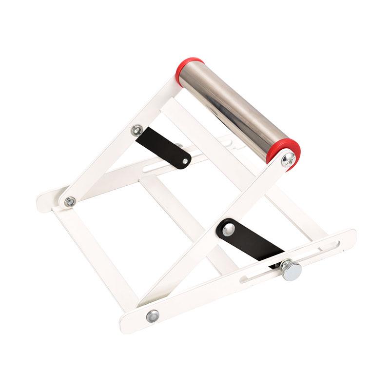 Adjustable Lifting Stainless Steel Cutting Machine Bracket, Foldable Support Frame for Unloading.