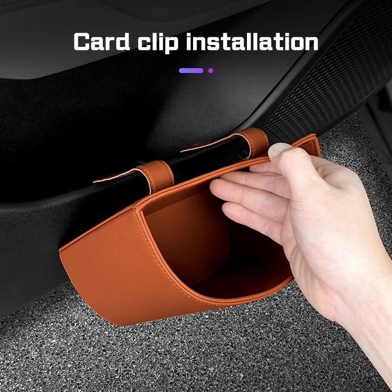 Leather Car Seat /Door Side Organizer Storage Box For KIA RIO Rio Sportage Ceed Cerato Sorento K3 K4 K5 KX3 Optima Picanto Forte rnqt40