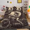 Beauty Skull Printed Home Textiles Twin Full Size Polyester Bed Clothes Teens Highend Soft Comforter Cover Sets