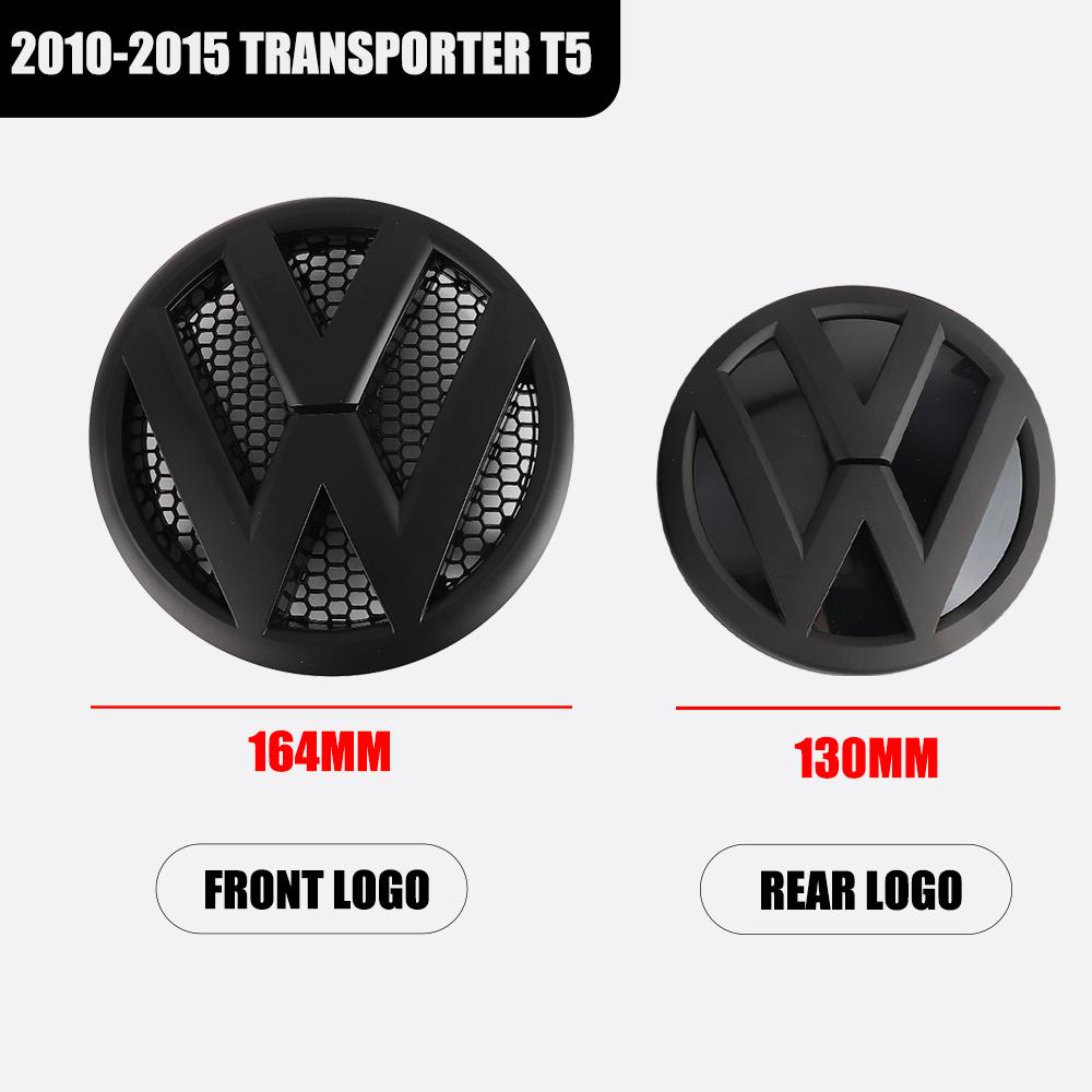 1/2pcs Car Front Rear Trunk Logo Emblem Badge Sticker Decoration For Volkswagen VW Transporter T5 2010 2011 2012 2013 2014 2015 QE5