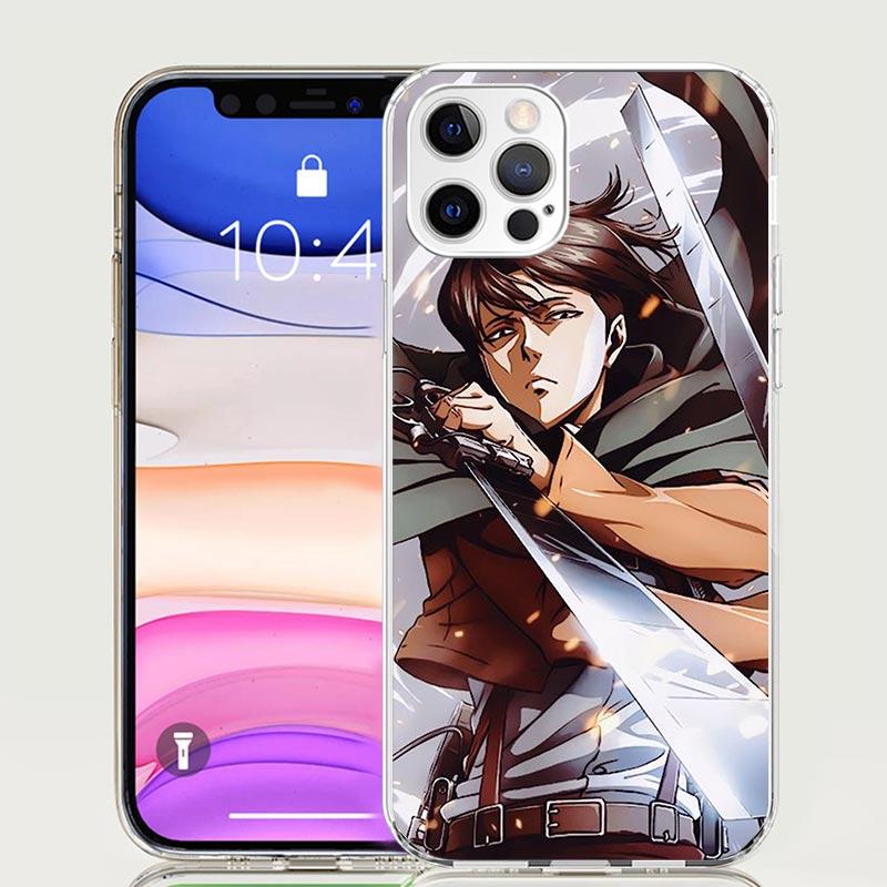 Attack-Titan Levi Phone Case For iPhone 18 17 Air 16 15 Plus 11 14 Pro Max 13 Mini 12 7 8 + SE Pattern Art Customized Cover 17 Air