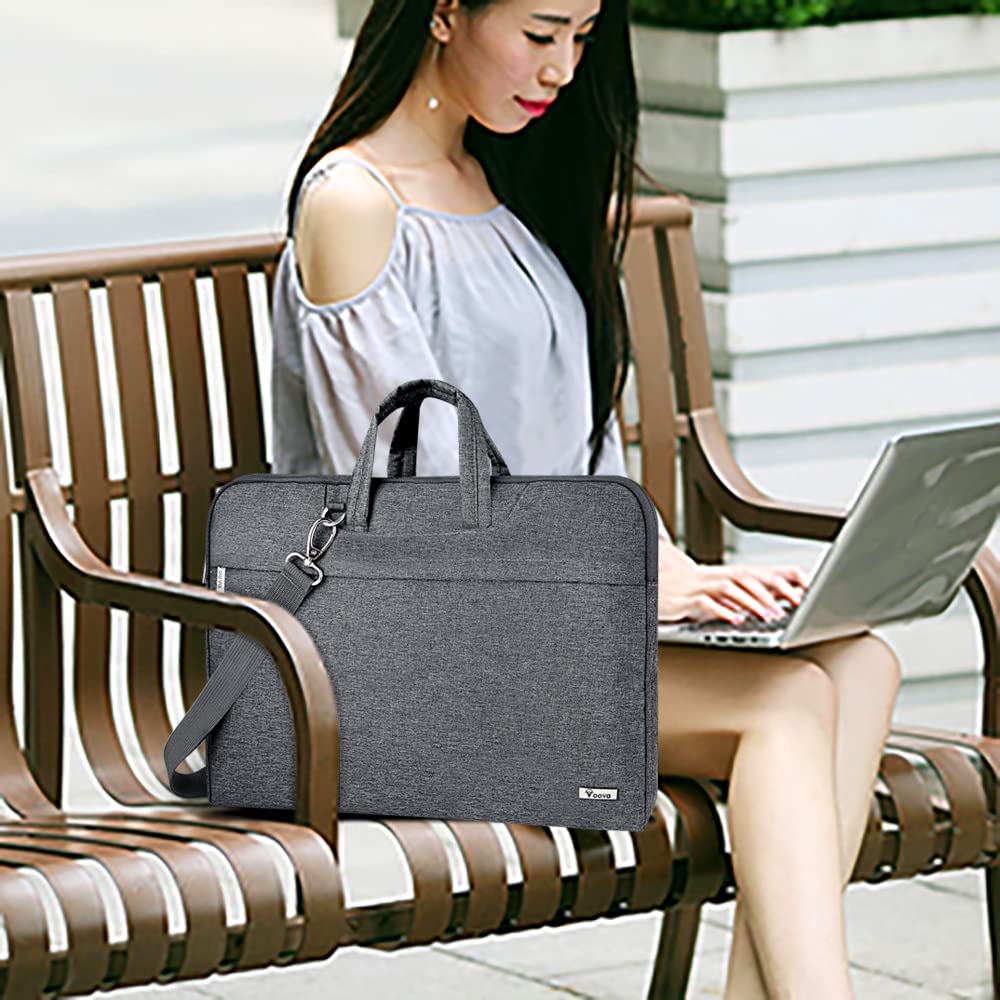 Computer Case 17 Inch Waterproof Computer Bag PC Case Shock Absorption Laptop Case with Shoulder Strap PC Bag Computer Cover Lightweight Computer Case