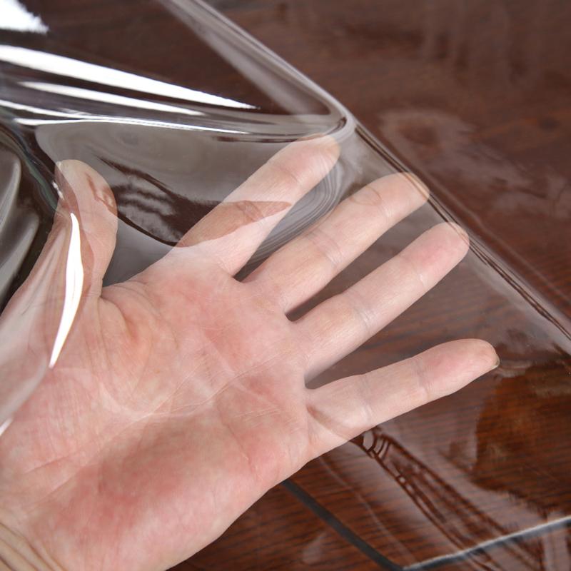 Transparent PVC Tablecloth for Living Room Waterproof and Oil Resistant Coffee Table Mat Non Slip and Washable Tablecloth