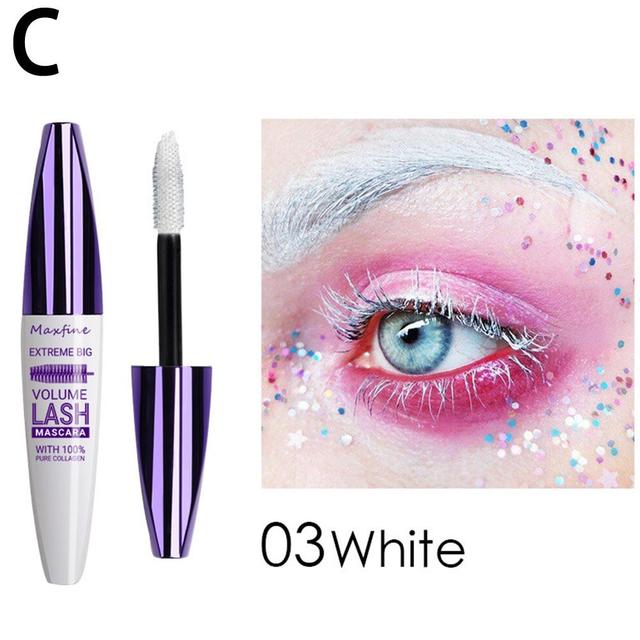 Mascara in fibra di seta 5D Mascara colore ciglia Impermeabile Rimel Mascara 3D Estensione ciglia Spessore allungamento Ciglia cosmetiche