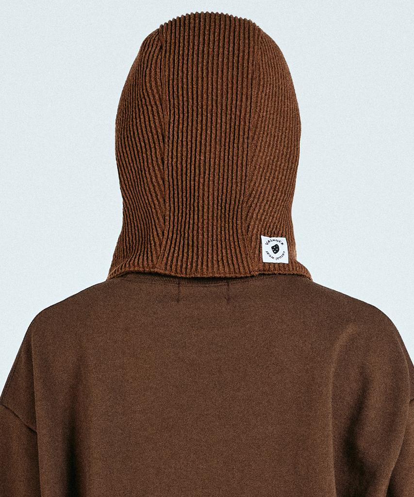 VASROCK Churros Knit Balaclava Brown