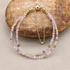 3MM Dubbellaags Kristalkralen Magnetische Strand Armbanden Exquise Elegante Boheemse Kralen Armband Vrouwen Mode Sieraden