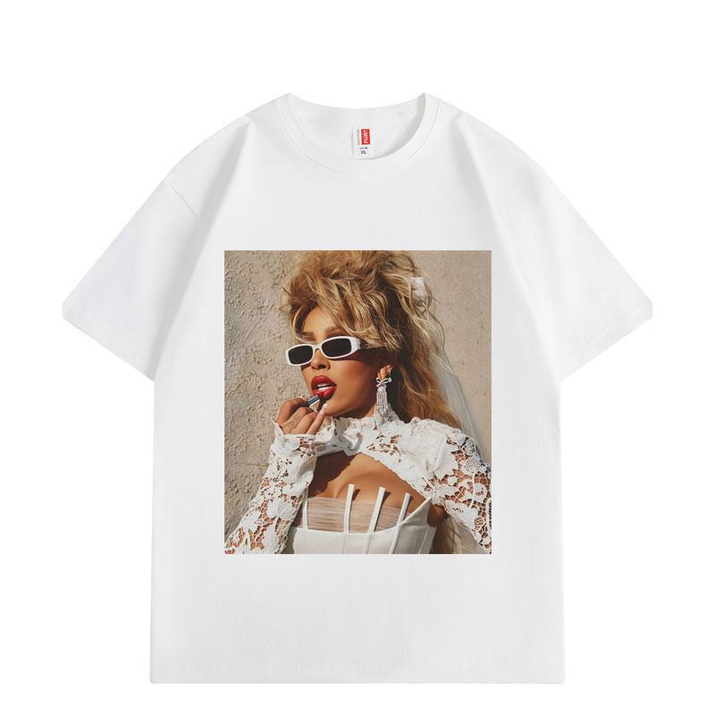 Rapper Doja Cat Graphic T Shirts Men Women Clothing Fashion Aesthetic Short Sleeve T-shirts Summer Casual Cotton T-shirt