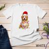 Funny Havanese Dog Santa Hat Christmas Lights Lover Unisex T-shirt