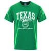Letnie T-shirty męskie z krótkim rękawem, modne, casualowe, z nadrukiem 3D liter Texas Austin Stany Zjednoczone Ameryki