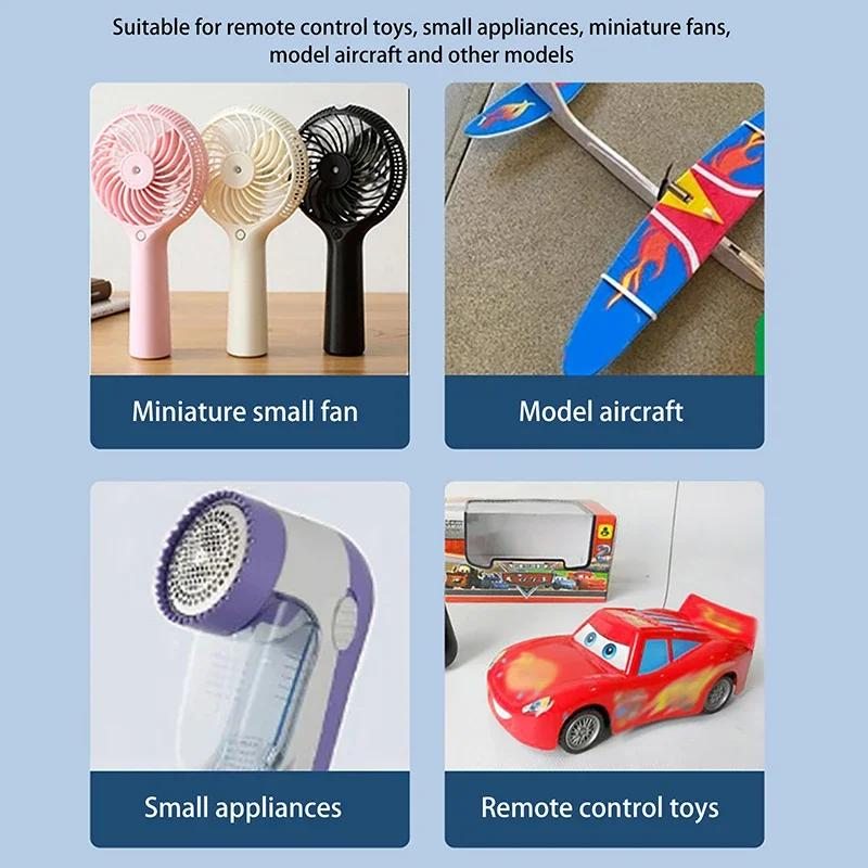 RF-300C Mini 300 Motor DC 1.5V -6V 7000RPM Micro 24.4MM Round Spindle Motor Low Current DIY Solar Power Fan Hobby Toy Model