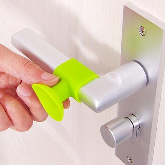 Creative Door Handle Protective Crash Pad Lock Silencieux mural Anti-Collision Sucker