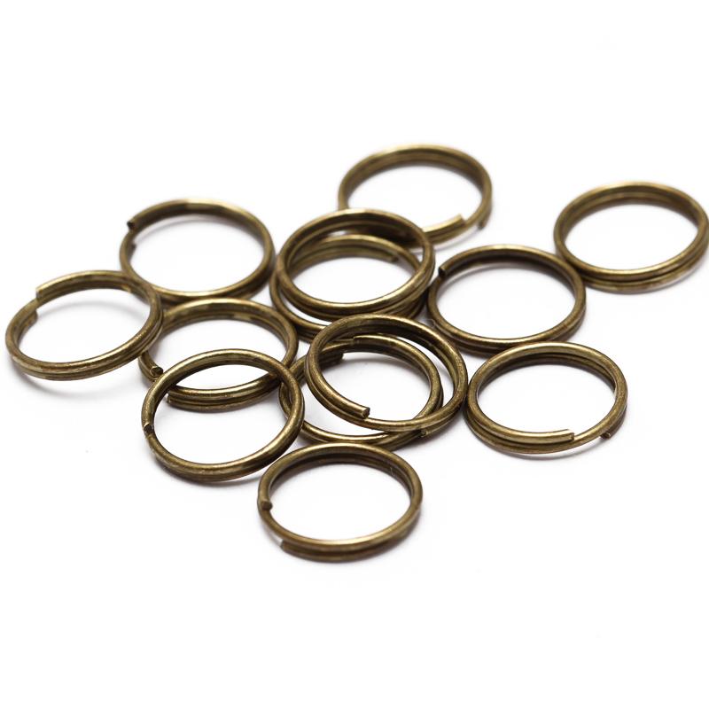 200pcs/lot 5 6 7 8 10 12 14 mm Open Jump Rings Double Loops Gold Color Split Rings Connectors Designed For Jewelry Making High Quality