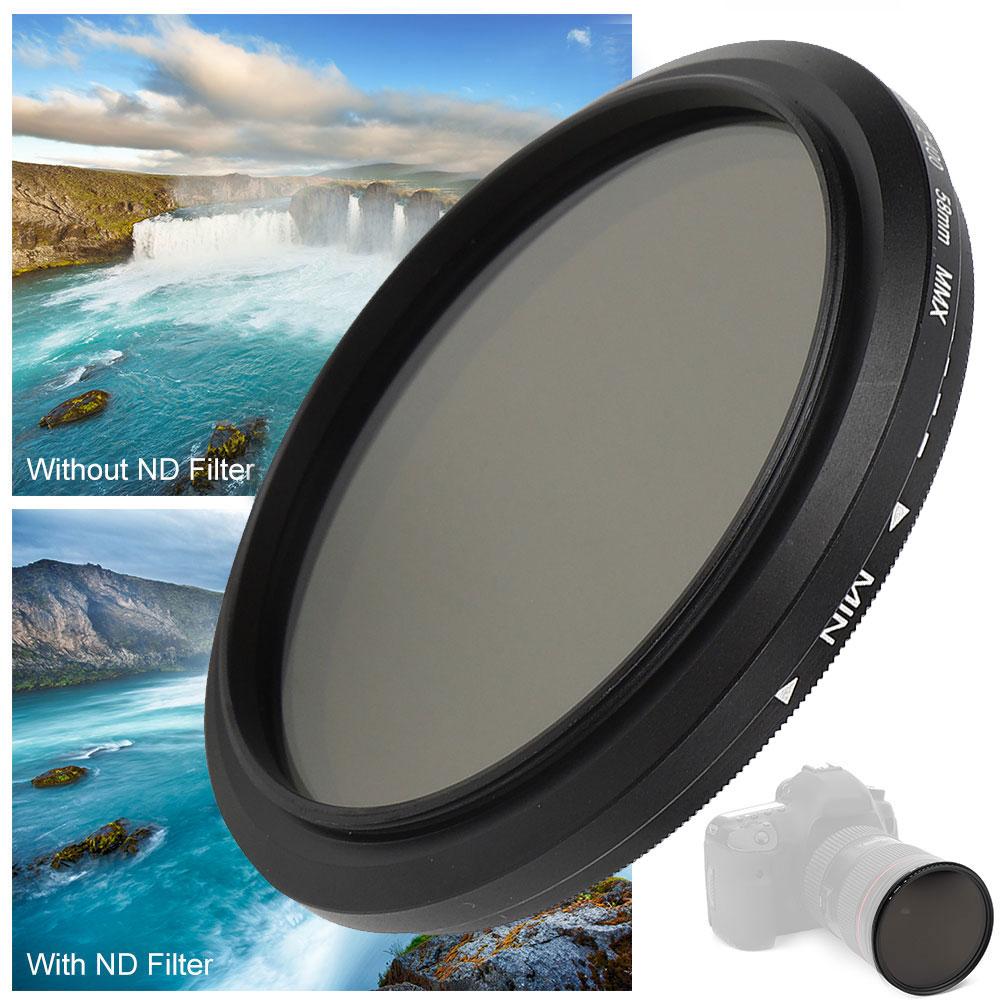 Junestar 58MM Neutral Density Lens ND Filter for Canon/Nikon/Sony/Pentax/Olympus/Fuji Camera Lens