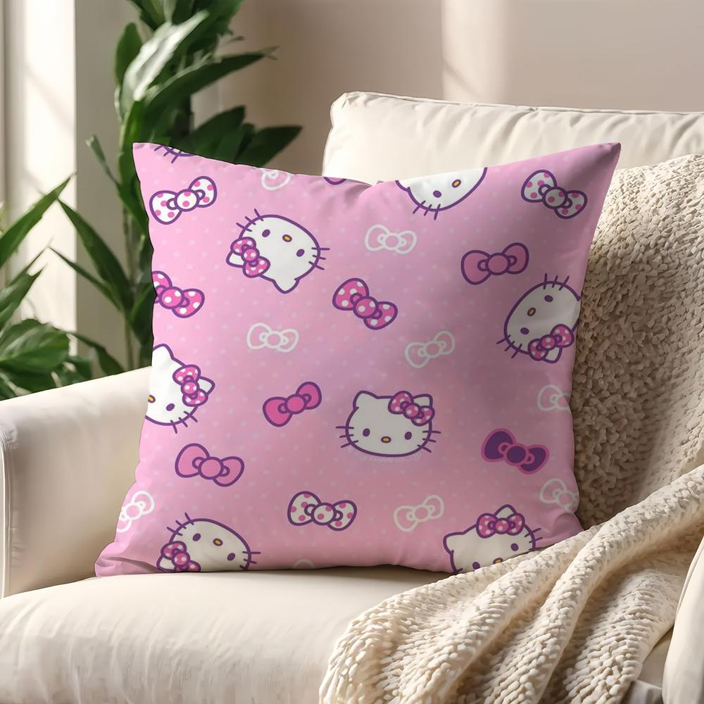 Cute Hello K-Kitty Cushion Cover For Pillow Printing Sofa Decoration Home Car Room Coffee Shop Office Nordic Simplicity