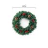 Festive 11.8-23.6in Snowy Red Ribbon Berries Pine Cone Christmas Wreath Xmas Gift