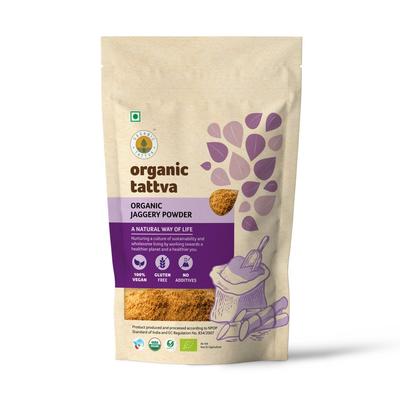 Palmenzucker (jaggery) im Pulver (500 gr), Jaggery-Pulver, Bio Tattva