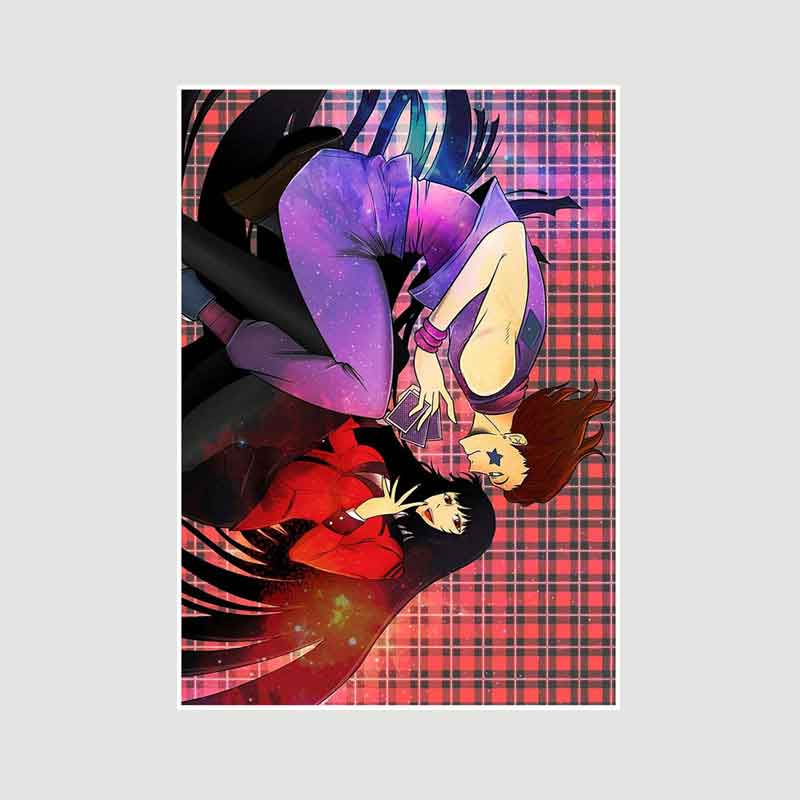 Classic Anime Kakegurui Posters Retro White Paper Manga Figure Poster Decor Prints Clear Image Bedroom Bar Decoration Art Painting Decorative Pictures