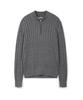 USPOLOASSN Cable Half-Zip Knit_Melange Gray