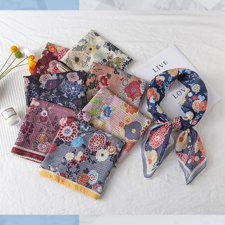 90*90cm Large Cotton Touch Bandana Headband, Head Wrap, Protective Coverage, Hair Neck Scarf for Women