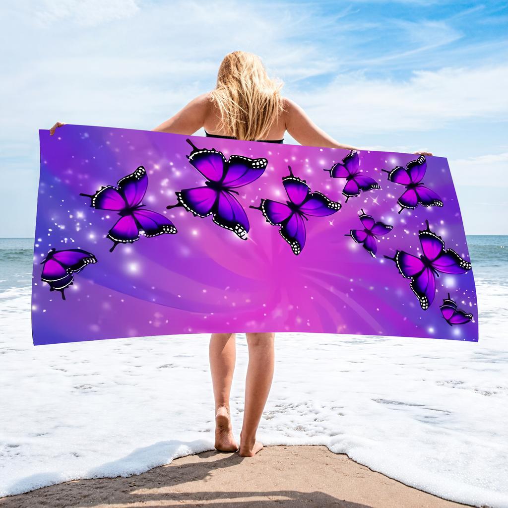 Microfiber Beach Towel Printed Beach Towel Absorbent Beach Towel