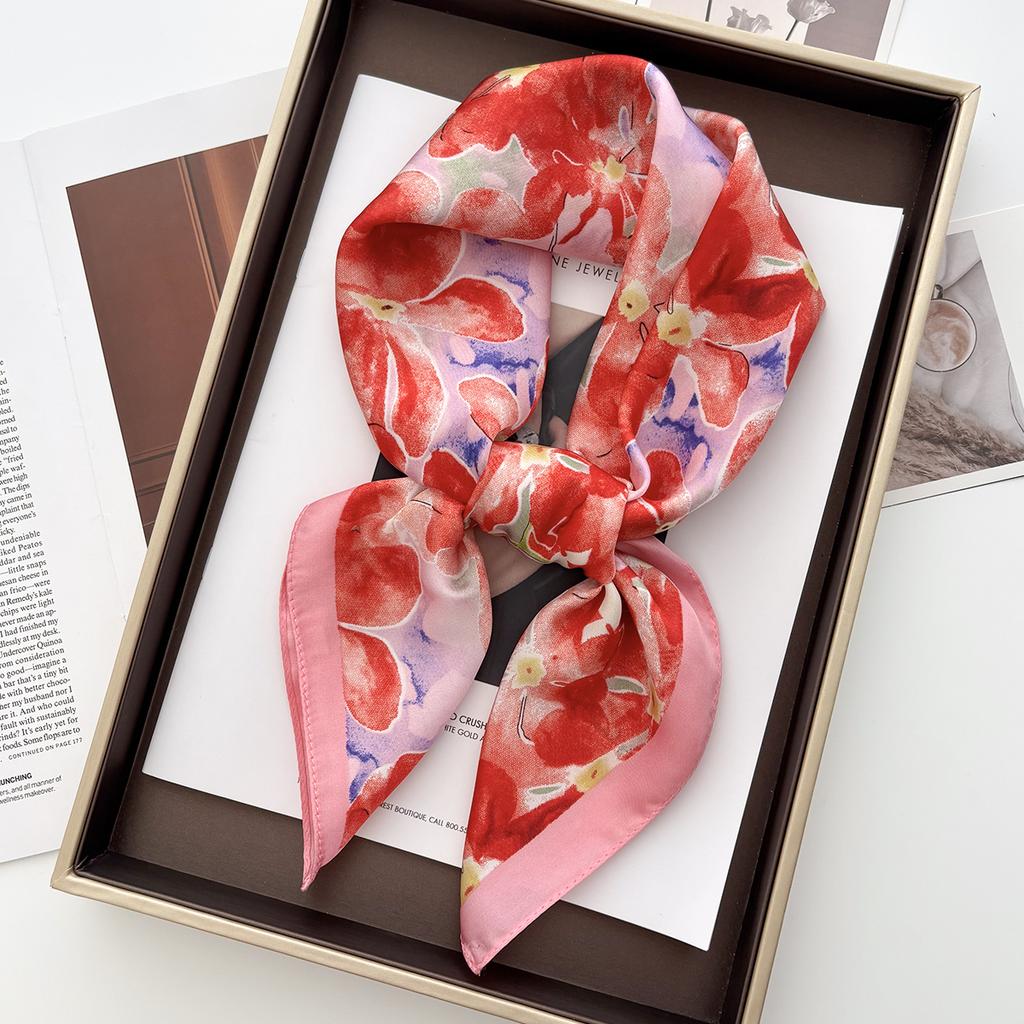 1 Stück 70*70cm Quadratisches Tuch Damen Luxus Strandtuch Mode Damen Haar Kopf Tuch Wickel Damen Halstuch Hijab Schal