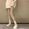 Bas Blanc en Rotin Floral Rétro Lolita Japonaise Bas Chauds Bas Longs Lolita Classique en Dentelle Creuse Bas-culotte