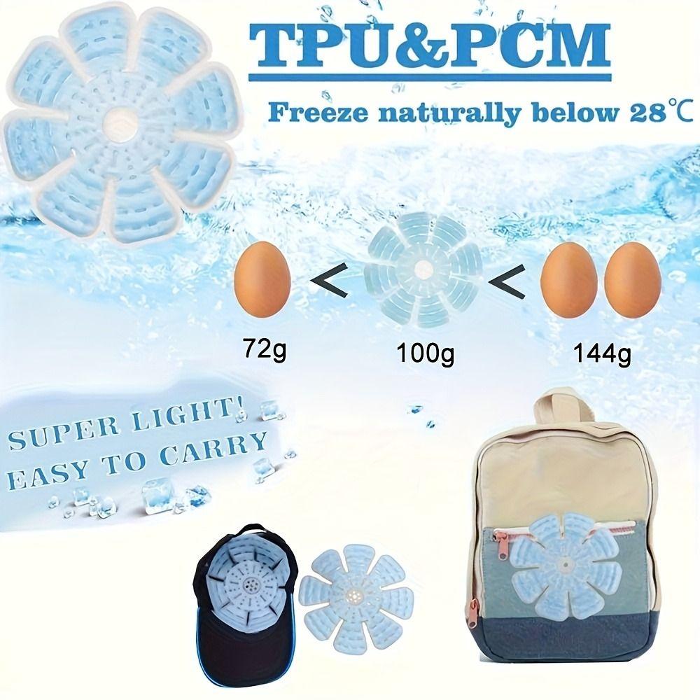 Universal Helmets Cooling Cap Reusable PCM Ice Pack Hat Portable Hat Cooling Ice Pads  Outdoor