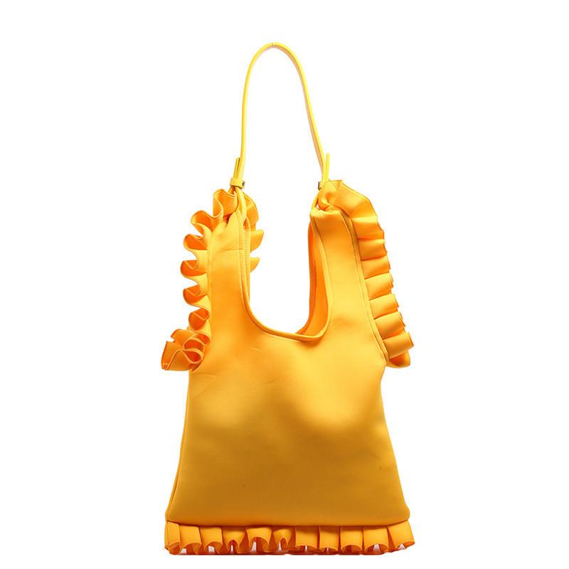 Womens Casual Large Capacity Shoulder Bag With Wrinkled Design For Daily Use