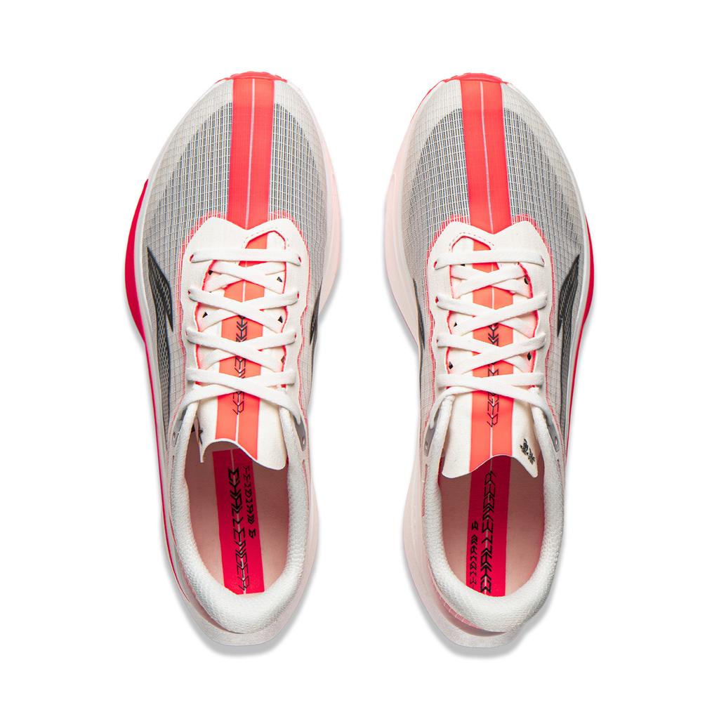 Li Ning Feidian 6 Challenger Low top Carbon Plate Casual Running Shoes Men's Champagne White ARMW003-9