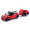 MOTORMAX 1:24 Pressgjuten Replika Mini Cooper S Countryman med Släp Modellbil - MTX797615RE