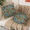 Decorative Throw Pillows Case Boho Chic Retro Polyester Cushion Cover Vintage Abstract Floral Cushion Cover Home Decor