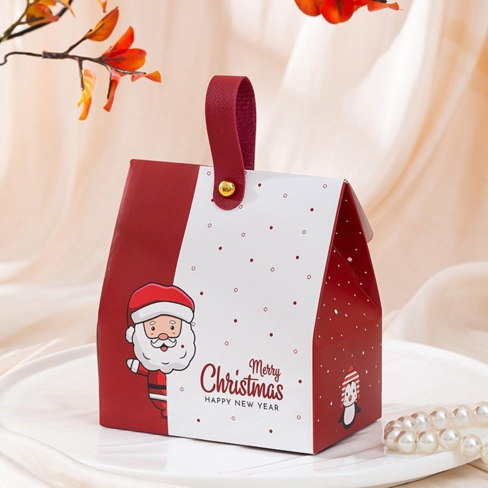 5PCS Xmas Theme Christmas Gift Box Gift Wrapping Christmas Candy Box Holiday Party