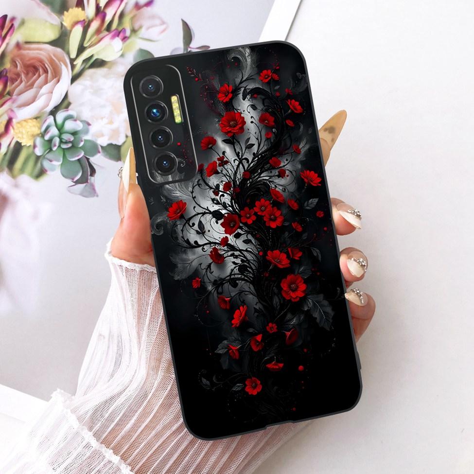 Casing For Tecno Camon 17P Cover Silicone Cute Cat Luxury Fashion Funny Painted Phone Case For Techno Camon 17P CG7 CG7n