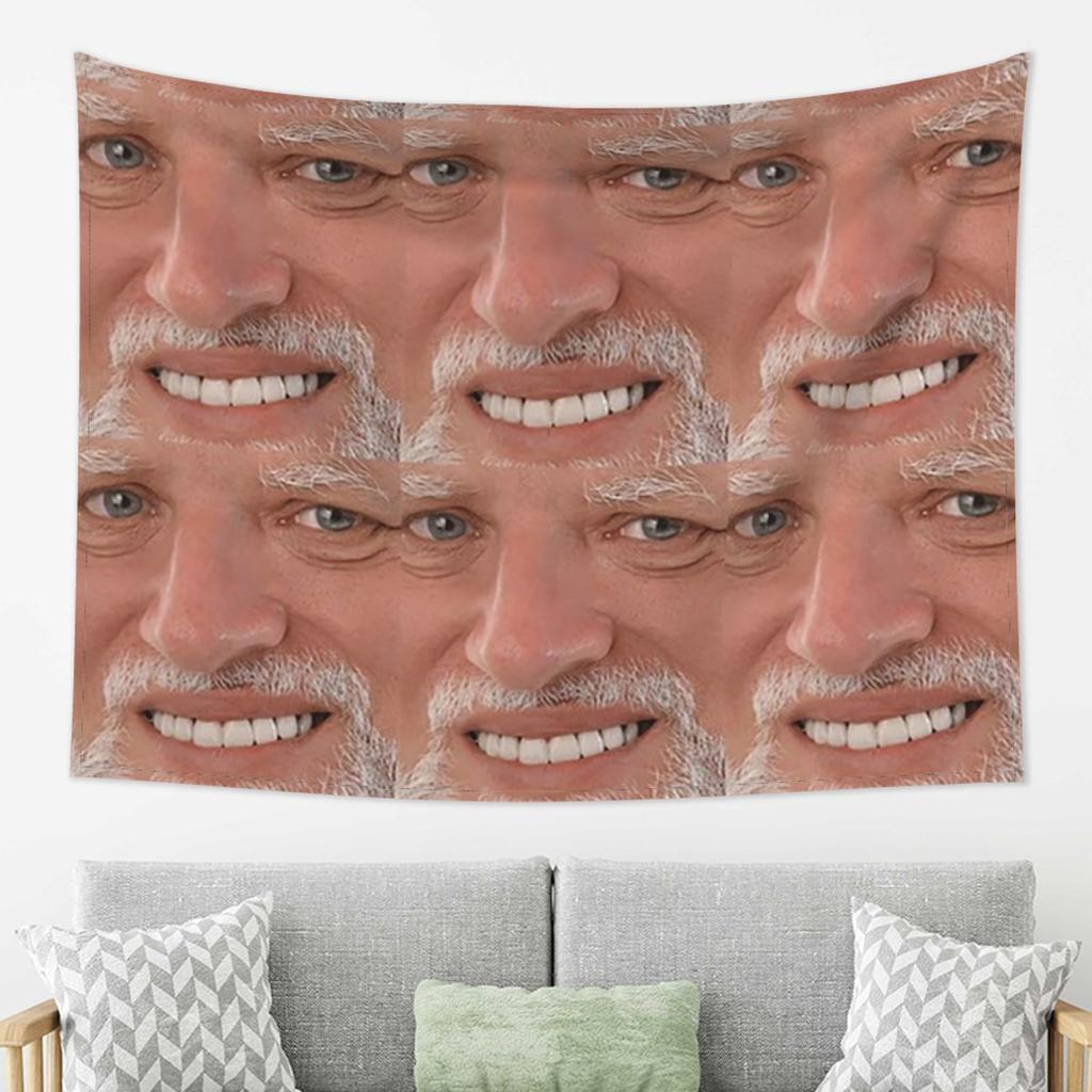 Hide The Pain Harold Meme Wandkleed Esthetische Woondecoratie Wandkleden voor Woonkamer Slaapkamer