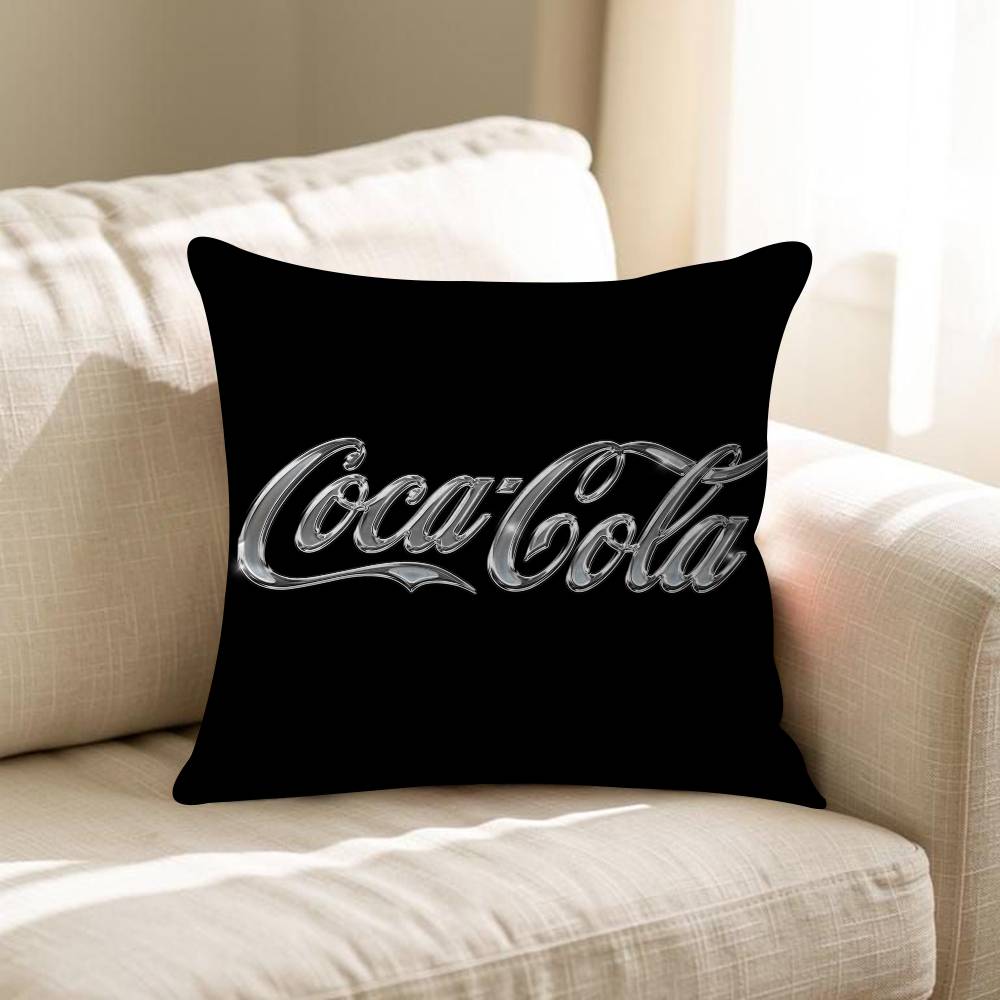 Soda Water C-Coca-C-Cola Personalized Pillow Cover Kids Bedroom Wild Party Decor Pillowcase Kid Birthday Shower Gift