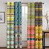 2 Pieces Of Bohemian Curtains Egypt African National Characteristics Printed Curtains For Bedroom Living Room Window Rod Pocket