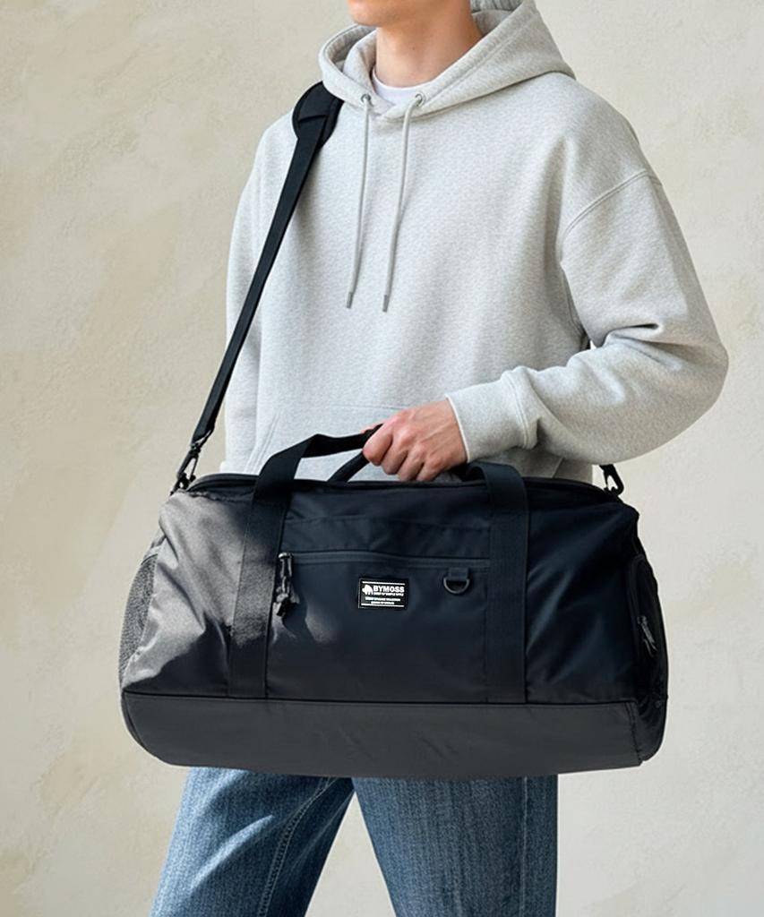 Bymoss Ripstop Travel Duffle Bag - Black