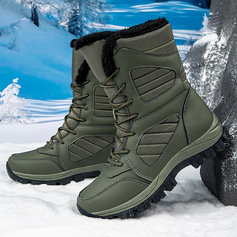 Chaussures Femme Hiver Antidérapantes Peluche Neige Bottes Mi-mollet Chaussures Plateforme Chaudes Bota Feminina Zapatos De Mujer Chaussure Femme Female