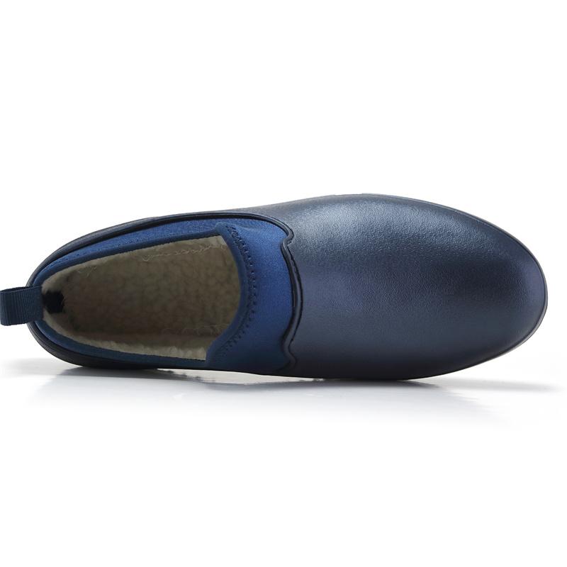 Herren Küchenarbeitsschuhe Rutschfest Wasserdicht Kochschuhe Lässige Unisex Arbeitsschuhe Wasserschuhe Regen Baumwollstiefel Übergröße 35-47