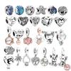 925 Silver Fit Bracelet /Necklace Charm Bead Jewelry Galaxy Queen Little Girl Boy Labrador Dog Love Mom
