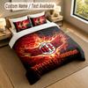 Bedding Set 1 Duvet Cover 2 Pillowcases AC Milan Print Soft Bed Linen Bedroom Decor