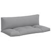 Vidaxl Pallet Cushions, 2 Pcs, Grey, Fabric