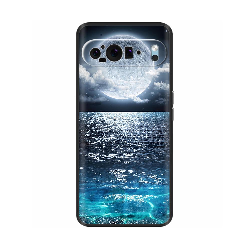 For Google Pixel9 / Pixel 9 Pro XL Phone Case Cute Flowers Painted Silicone Back Covers for Google Pixel 9 Pro XL Fundas Shell