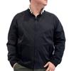[Lyle & Scott] Lyle & Scott Men's Brand Broken Twill Swing Top Ribbed Collar Zip Blouson Stand Collar M L LL 10001742 (JP, Alphabet, LL, BLACK)