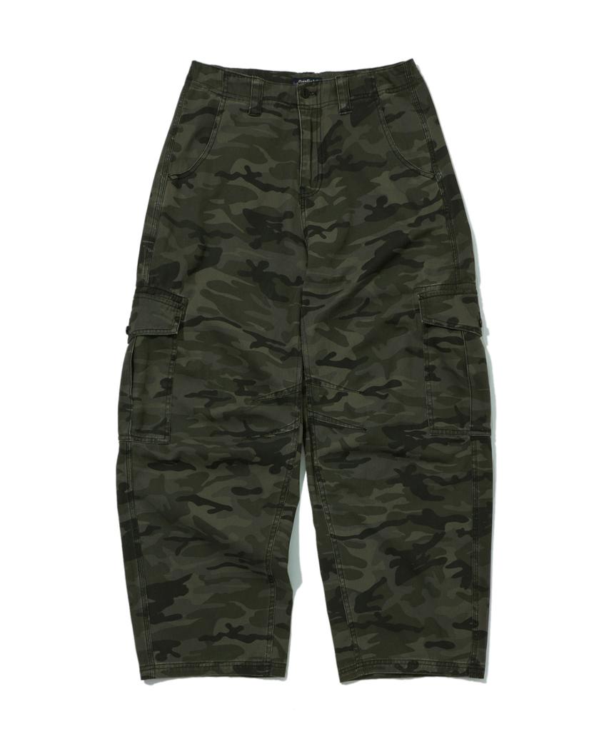 PENFIELD Camo Cargo Barrel Trousers Olive_Fs2Wp06U