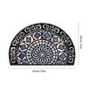 Half Round Door Mat Luxury Mandala Print 2D Flat Non Slip Machine Washable Rug for Entryway Home Decor