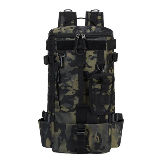 Angeltasche 900D Hochdichtes Oxford-Gewebe Rucksack mit Rutenhalter Wasserdicht Großes Fassungsvermögen