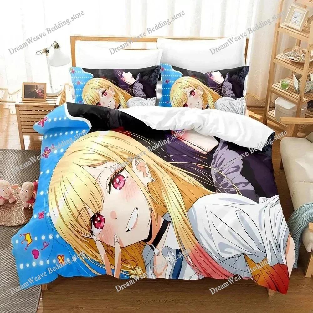 New Marin Kitagawa Bedding Set Single Twin Full Queen King Size Bed Set Adult Kid Bedroom Duvet Cover Sets 3D Print Anime Bed741