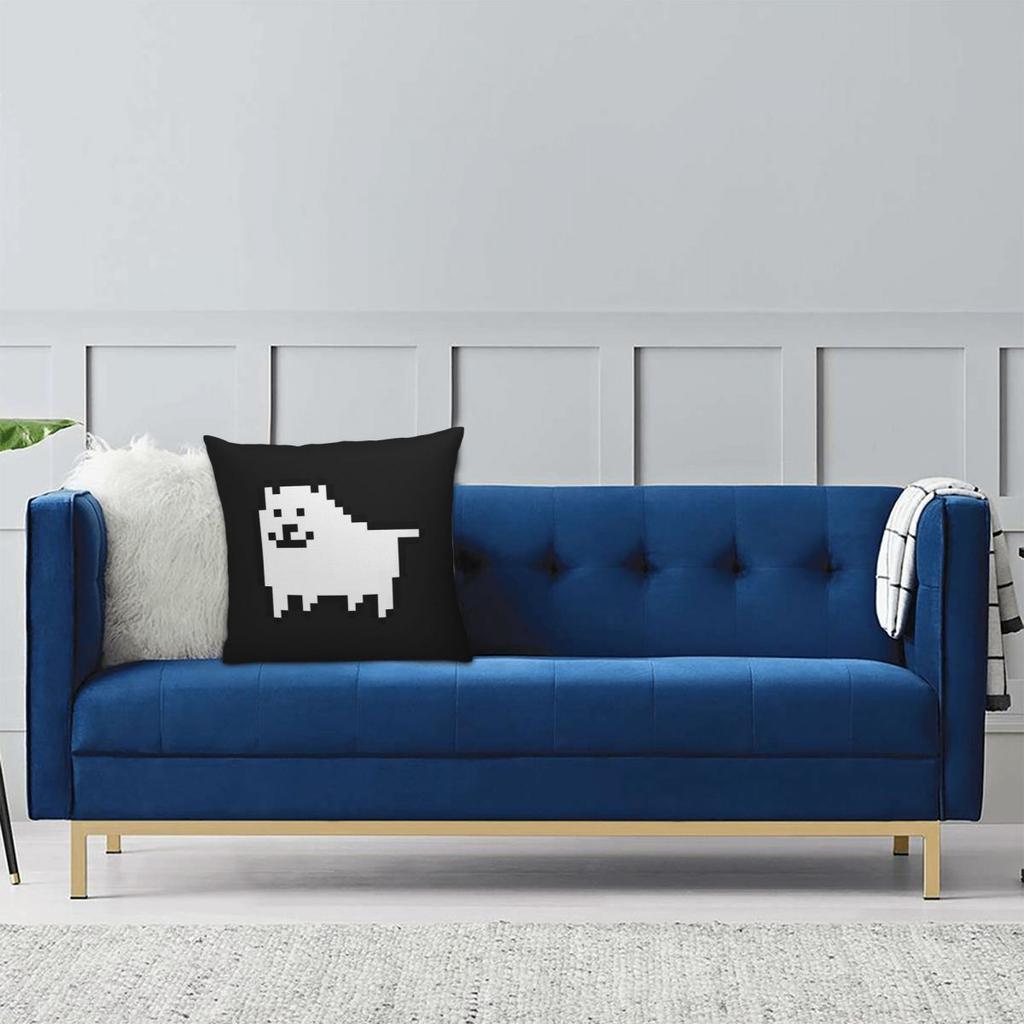 Annoying Dog In Space Undertale Toby Video Game Rpg Square Pillowcase Pillow Cover Cushion Throw Pillow for Home Sofa