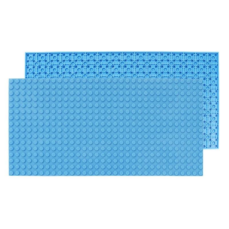 16x32 Double Sided Baseplate Base Plate Transparent Ideal for Figures Building Blocks Playthings Ideal for Children City Plates Plastic Blocks